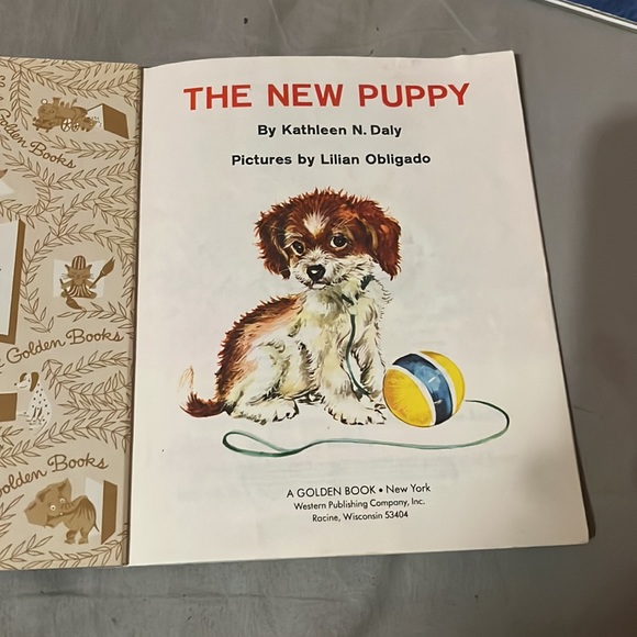 A Little Golden Book- The New Puppy 1969 (303-55) - Picture 4 of 6